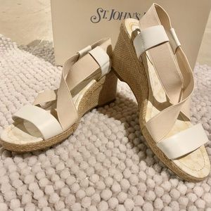 NWB Cream Nude Wedges